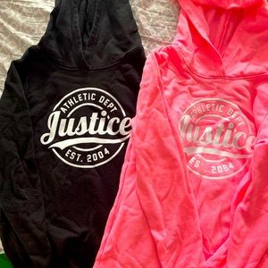 Justice hoodies